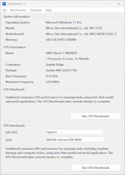 Geekbench 7 macOS版