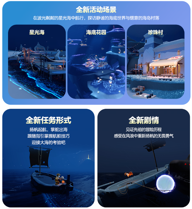 光遇珍珠季上线 扬帆出海解锁星光海全新地图