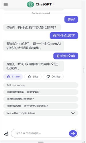ChatGPT截图